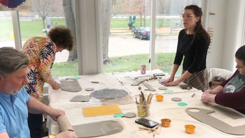 A mug making class taken as a corporate team-building event