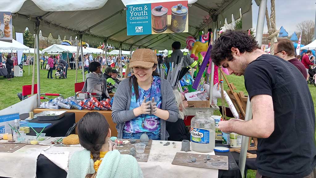 Molly volunteering at our Township Day Event booth